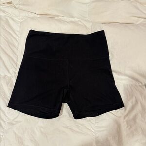 Black + blue gym shorts